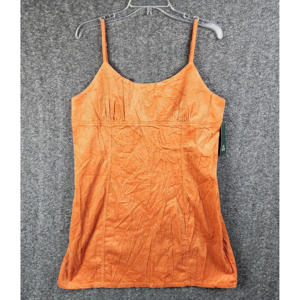 Wild Fable Mini Dress Womens XL Rust Orange Corduroy Adjustable Straps NEW